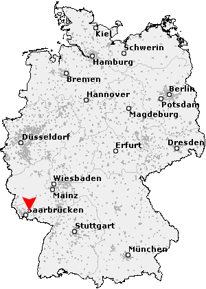 Postleitzahl Neunkirchen / Saar - Saarland (PLZ Deutschland)